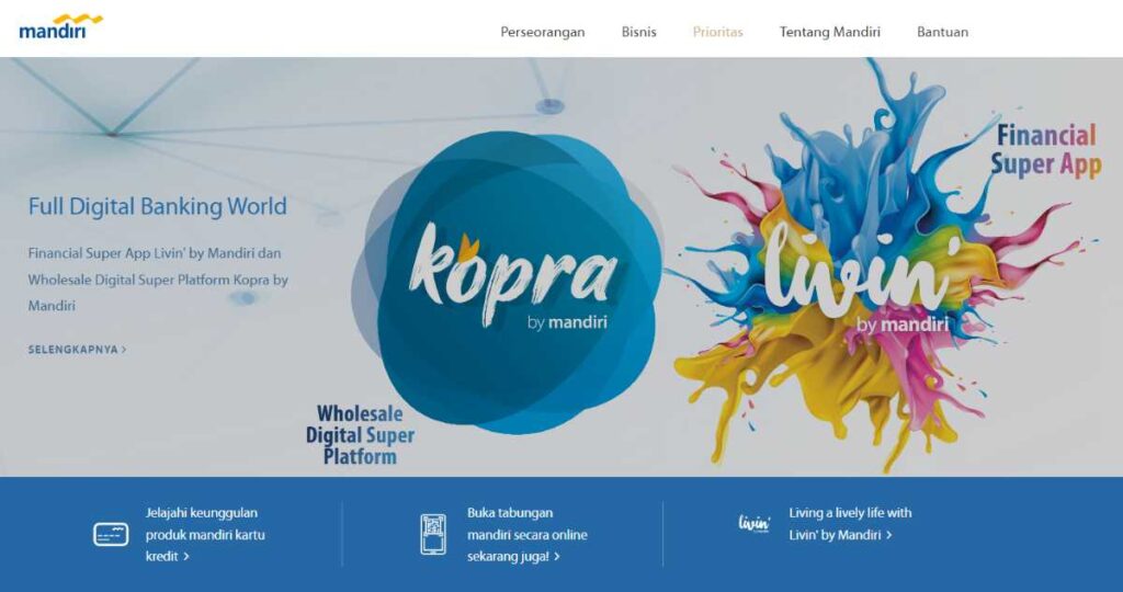 cara buka rekening perusahaan di bank Mandiri